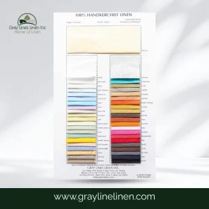 Handkerchief Linen Fabric Card