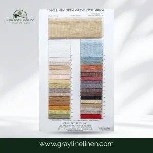 Open Weave Linen Fabric Card