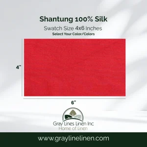 Shantung Silk Fabric Swatches