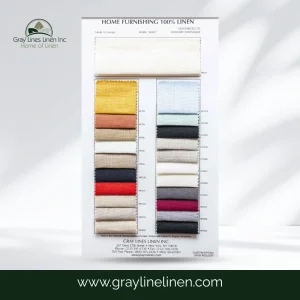Home Furnishing Linen Fabric Color Card