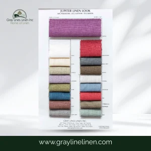 Jupiter Linen Look Fabric Color Card