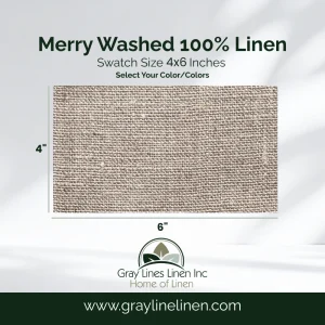 Merry Washed Linen Fabric Swatches