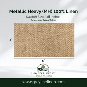 Metallic MH Linen Fabric Swatches