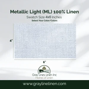 Metallic ML Linen Fabric Swatches