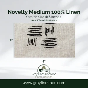 Novelty Medium Linen Fabric Swatches