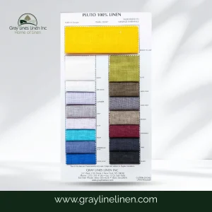 Pluto Linen Fabric Color Card