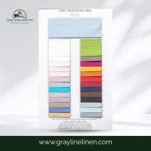 Shantung Silk Fabric Color Card