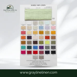 Warsa Linen Fabric Color Card