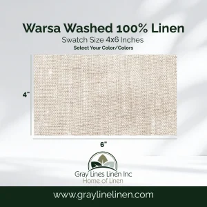 Warsa Washed Linen Fabric Swatches
